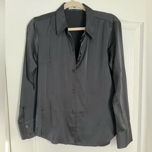 Abercrombie Black Satin Shirt - S